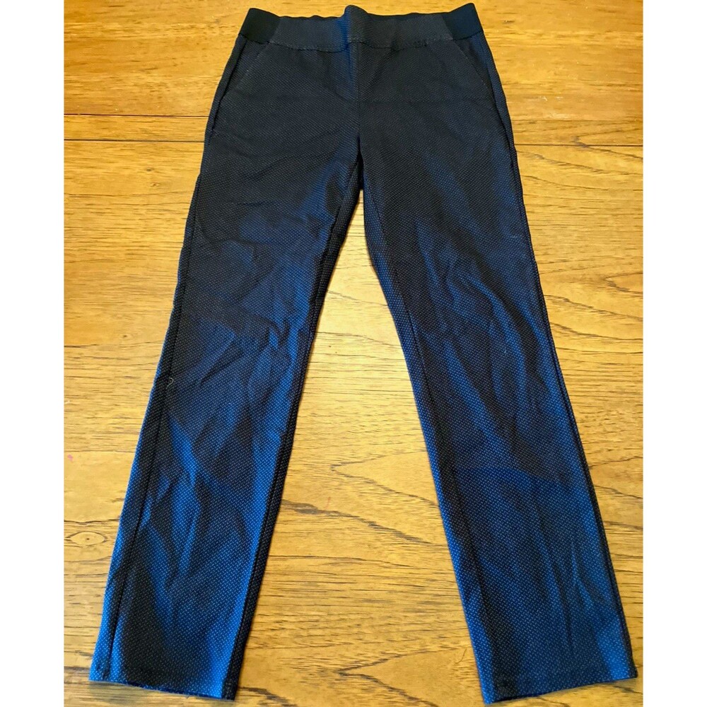 Simply Vera Vera Wang Women's Black Geometric Pants Regular Size S